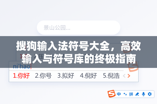 搜狗输入法符号大全，高效输入与符号库的终极指南-第1张图片-搜狗输入法官方下载 - 智能汉字输入法首选