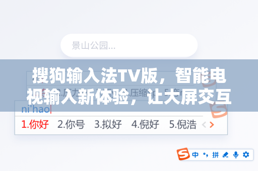 搜狗输入法TV版，智能电视输入新体验，让大屏交互更高效-第1张图片-搜狗输入法官方下载 - 智能汉字输入法首选