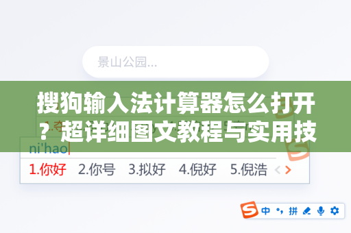 搜狗输入法计算器怎么打开？超详细图文教程与实用技巧-第1张图片-搜狗输入法官方下载 - 智能汉字输入法首选