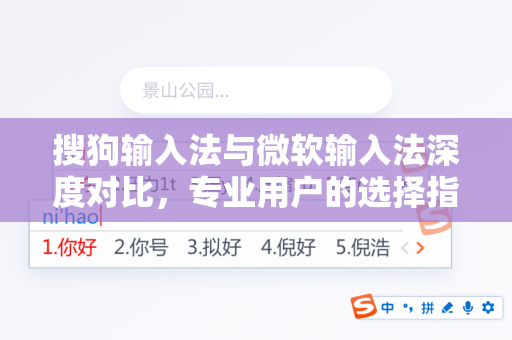 搜狗输入法与微软输入法深度对比，专业用户的选择指南-第1张图片-搜狗输入法官方下载 - 智能汉字输入法首选