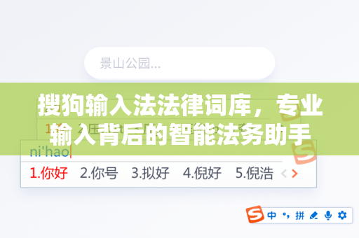 搜狗输入法法律词库，专业输入背后的智能法务助手-第1张图片-搜狗输入法官方下载 - 智能汉字输入法首选